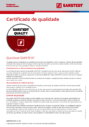 Qualidade SARSTEDT
