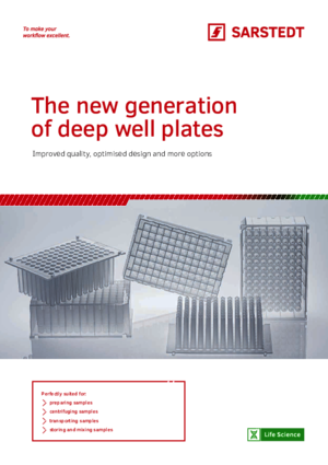 Flyer new generation of deep well plates