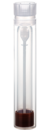 Tube pour recueil de selles, avec cuillère, bouchon à vis, (L x Ø) : 101 x 16.5 mm, transparent, stérile