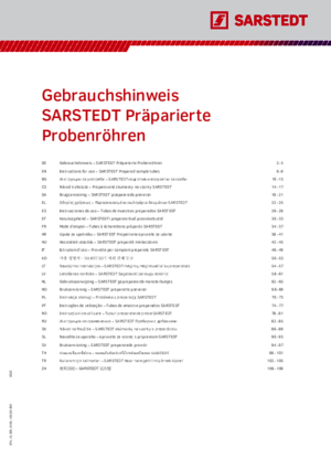 SARSTEDT Prepared sample tubes