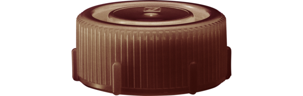 Schraubverschluss, braun, passend für Versandgefäß 85 x Ø 30 mm
