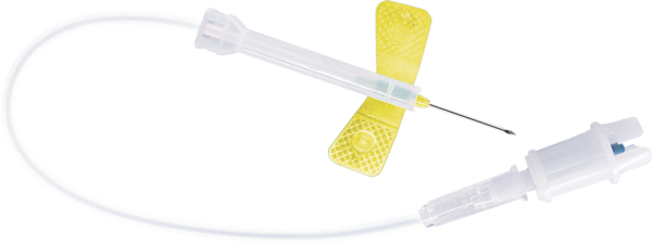 Agulha de Safety-Multifly®, 20G x 3/4'', amarela, comprimento do tubo flexível: 200 mm, 1 unid./blister