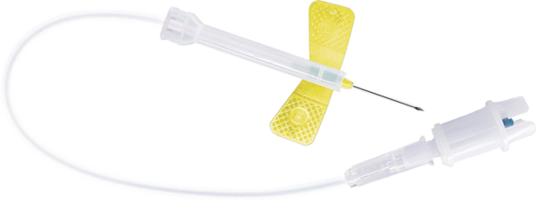 Agulha de Safety-Multifly®, 20G x 3/4'', amarela, comprimento do tubo flexível: 200 mm, 1 unid./blister