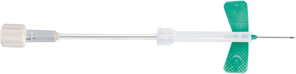Aguja Safety-Multifly®, 21G x 3/4'', verde, longitud del tubo: 80 mm, 1 unidades/blíster