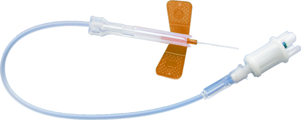 Agulha de Safety-Multifly®, 25G x 3/4'', laranja, comprimento do tubo flexível: 200 mm, 1 unid./blister