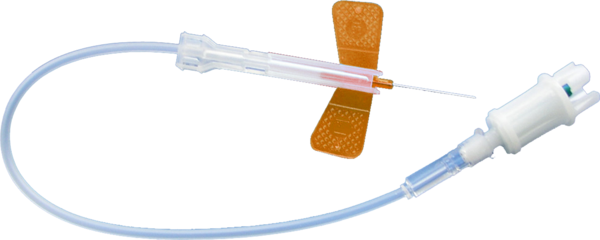 Safety-Multifly® needle, 25G x 3/4'', orange, tube length: 200 mm, 1 piece(s)/blister