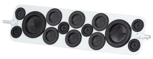 Plate rotor, for 2 tubes up to 35 mm Ø and 6 tubes, up to 20 mm Ø and 6 tubes, up to 12.5 mm Ø, for SARMIX® M 2000