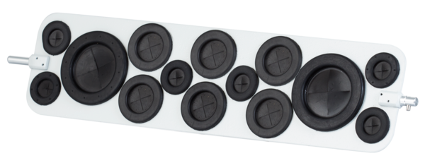 Plattenrotor, für 2 Röhren bis 35 mm Ø und 6 Röhren bis 20 mm Ø und 6 Röhren bis 12,5 mm Ø, für SARMIX® M 2000
