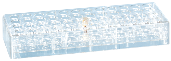 Rack, PC, format: 12 x 4, suitable for tubes, S-Monovette® 15 mm and 13 mm Ø