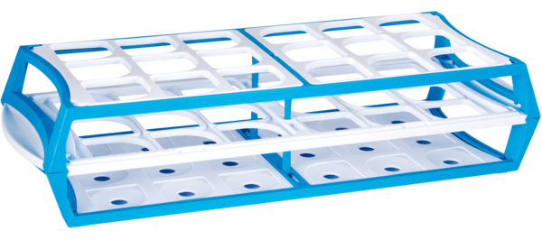 Rack, PP, format: 6 x 3, suitable for 50 ml centrifuge tubes