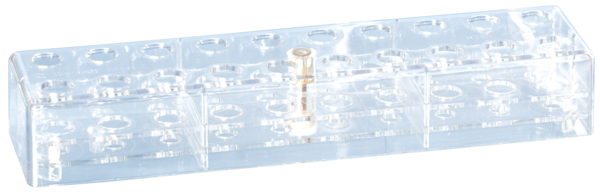 Portoir, PC, format : 10 x 2, compatible avec tubes, S-Monovette® 13 mm et 11 mm Ø