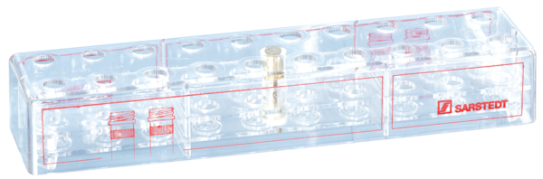 Rack, PC, format: 10 x 2, suitable for screw cap micro tubes