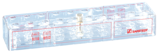 Rack, PC, format: 10 x 2, suitable for screw cap micro tubes