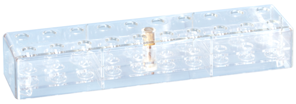 Portoir, PC, format : 10 x 2, compatible avec tubes à réaction 2 ml, Microvette®