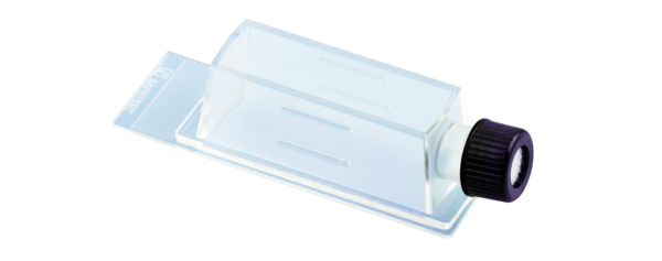 x-well cell culture chamber, flask, on PCA slide, removable frame