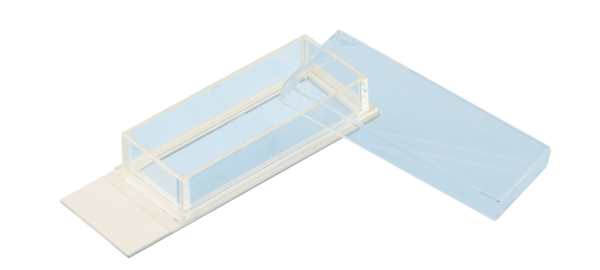 x-well Zellkulturkammer, 1 Well, auf lumox®-Objektträger, ablösbarer Rahmen