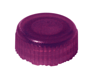 Tapón de rosca, violeta, adecuada para microtubo roscado