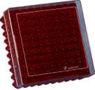 Caixa de criopreservação, 132 x 132 x 53 mm, dimensão da grade: 10 x 10, para 100 recipientes