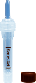 Multivette® 600 Serum Gel CAT, 600 µl, cap brown, screw cap