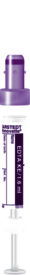 S-Monovette® EDTA K3, 1,6 ml, cierre violeta, (LxØ): 66 x 11 mm, con etiqueta de papel