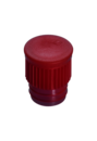Eindrückstopfen, rot, passend für Röhren Ø 15,7 mm