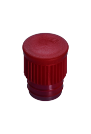 Push cap, red, suitable for tubes Ø 15.7 mm