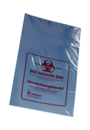 Disposal bags, 40 l, (LxW): 780 x 600 mm, PP, transparent, with print Biohazard