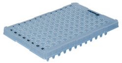PCR-Platte Halbrand, 96 Well, transparent, High Profile, 200 µl, DNA Low Binding, PCR Performance Tested, PP