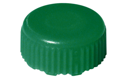 Screw cap, green, sterile, suitable for screw cap micro tubes
