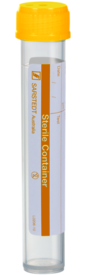Tubo roscado, 10 ml, (LxØ): 97 x 16 mm, PP, con etiqueta de papel