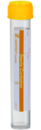 Tubo de rosca, 10 ml, (CxØ): 97 x 16 mm, PP, com etiqueta de papel
