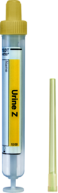Urin-Monovette®, 10 ml, Verschluss gelb, (LxØ): 102 x 15 mm, 64 Stück/Beutel