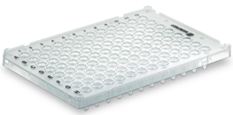 PCR plate half skirt, 96 well, transparent, Low Profile, 100 µl, PCR Performance Tested, PP
