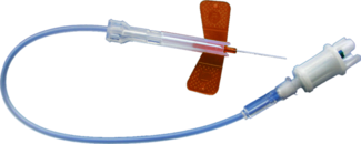 Safety-Multifly® needle, 25G x 3/4'', orange, tube length: 200 mm, 1 piece(s)/blister