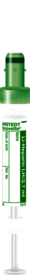 S-Monovette® Heparina de lítio LH, 2,7 ml, tampa verde, (CxØ): 66 x 11 mm, com etiqueta de papel