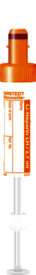S-Monovette® Héparine de lithium LH, 2,7 ml, bouchon orange, (L x Ø) : 75 x 13 mm, avec étiquette papier