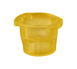 Cape à pression, jaune, compatible avec tubes Ø 12-17 mm