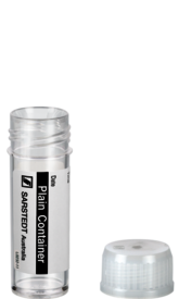Screw cap tube, 5 ml, (LxØ): 50 x 16 mm, PS, with paper label