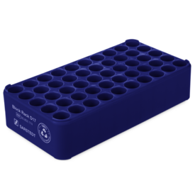 Block Rack D17, Ø orificio: 17 mm, 5 x 10, azul