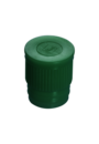 Push cap, green, suitable for tubes Ø 16-17 mm