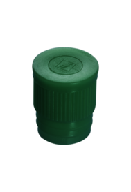 Push cap, green, suitable for tubes Ø 16-17 mm