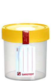 Multi-purpose container, max. volume: 250 ml, (LxØ): 78 x 70 mm, graduated, PP, transparent, with safety label