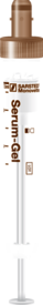 S-Monovette® Suero Gel CAT, 7,5 ml, cierre marrón, (LxØ): 92 x 15 mm, con etiqueta de plástico