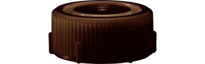Tapón de rosca, marrón, adecuada para contenedor de envío 85 x 30 mm
