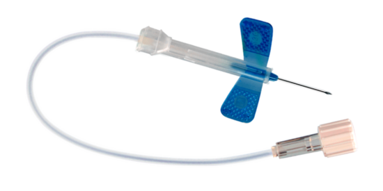 Safety-Multifly® needle, 23G x 3/4'', blue, tube length: 240 mm, 1 piece(s)/blister