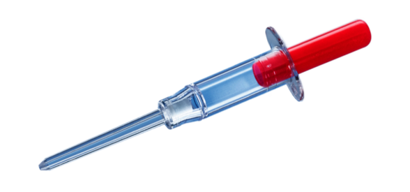 Minivette® POCT EDTA K3E, 20 µl, Stößel rot, Farbcode EU, 200 Stück/Beutel