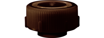 Tapón de rosca, marrón, adecuada para recipiente protector 126 x 30 mm