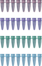 PCR strip of 8, 200 µl, PCR Performance Tested, colour mix, PP