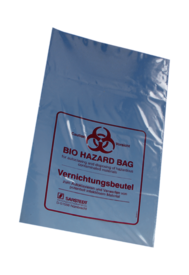 Sacs autoclavables, 7 l, (L x l) : 500 x 300 mm, PP, transparent, avec aplat Danger biologique