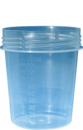 Schraubbecher, 100 ml, Ø: 57 mm, PP, transparent